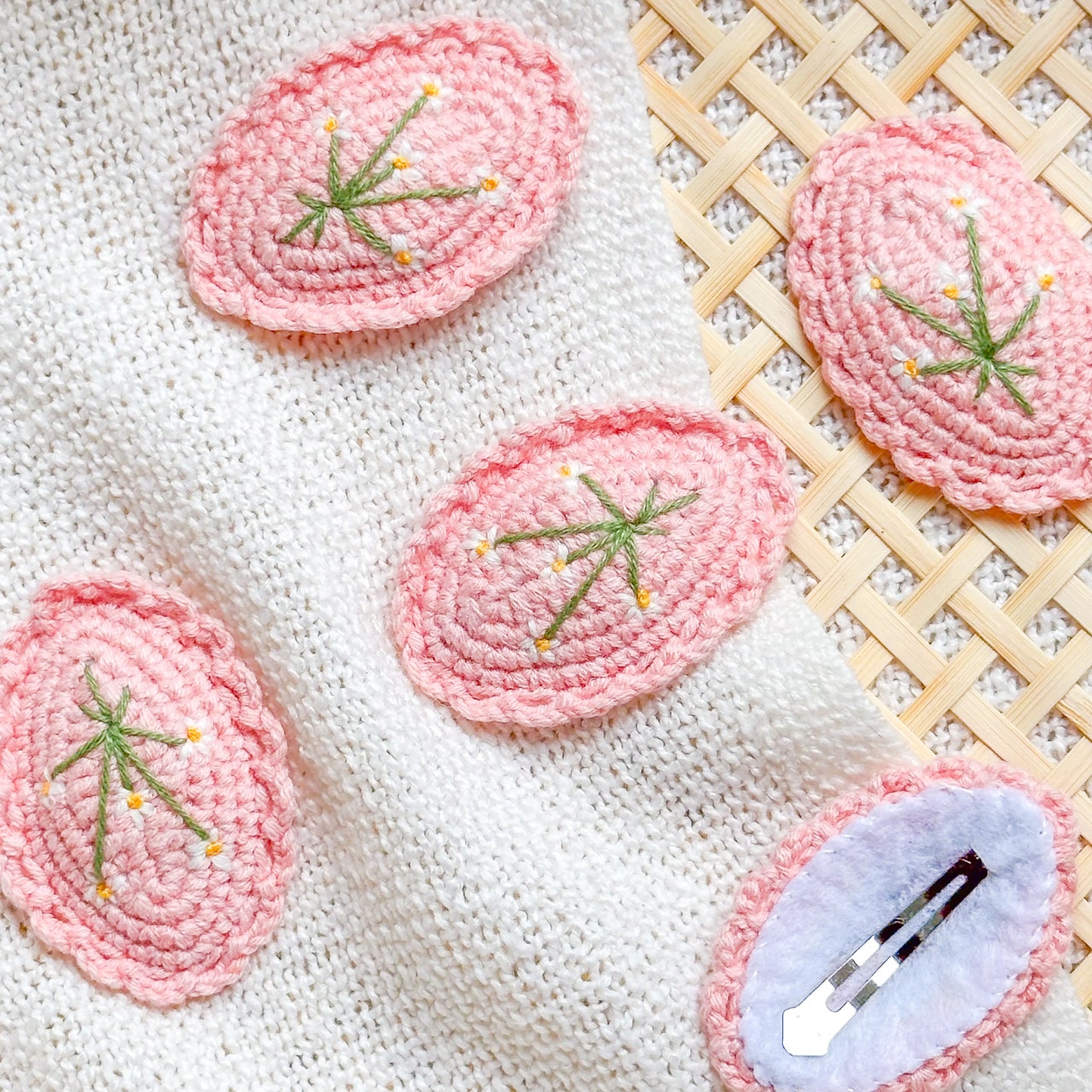 Hand-Made Crochet Hair Clip