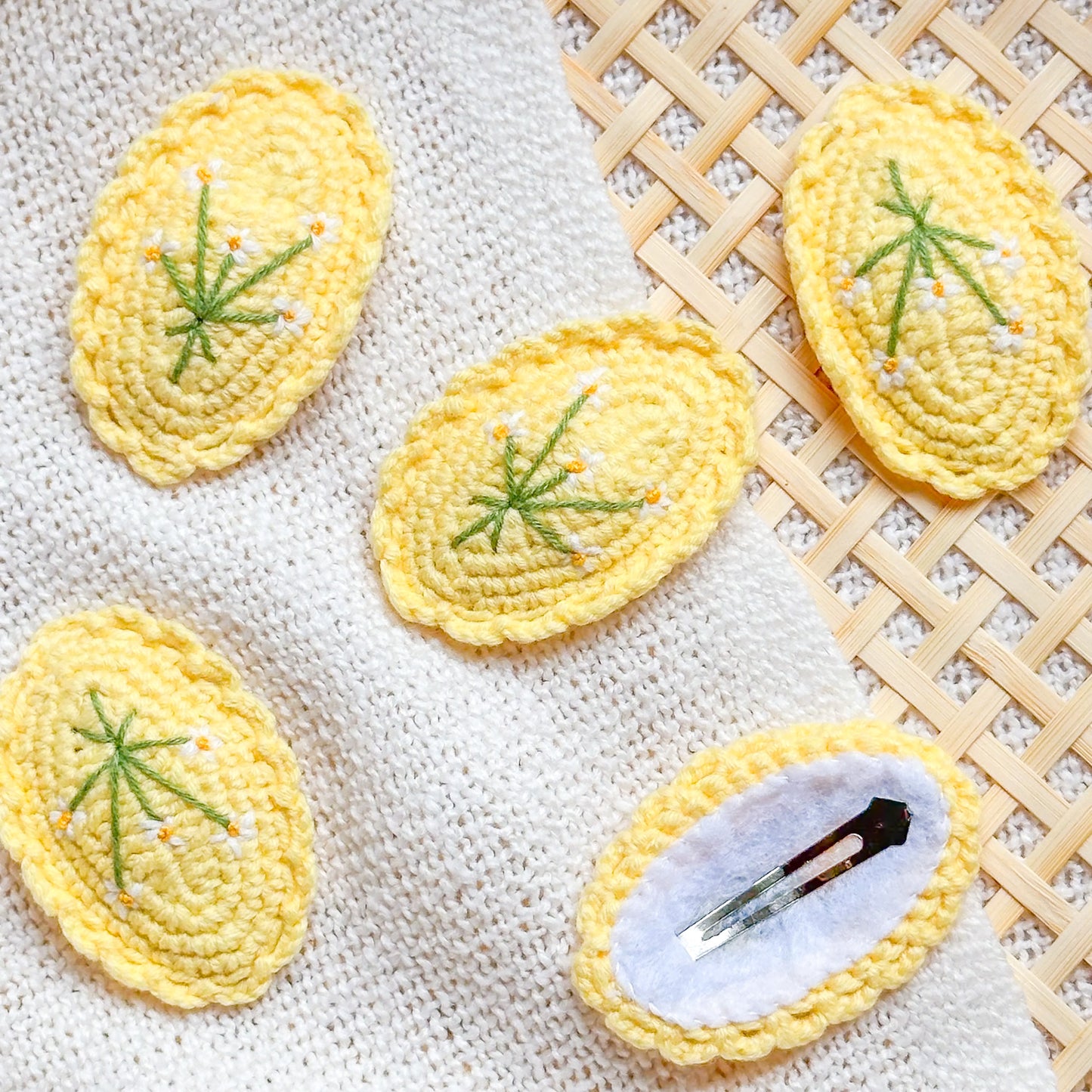 Hand-Made Crochet Hair Clip