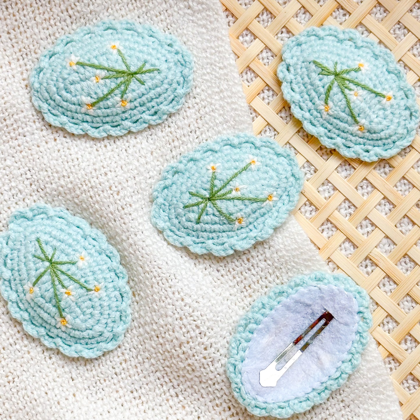 Hand-Made Crochet Hair Clip
