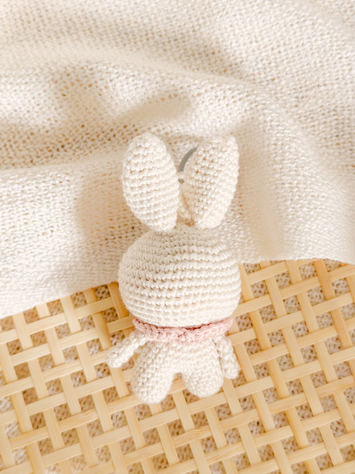 Hand-Made Crochet Bunny Keychain / UKCA-CE Certified