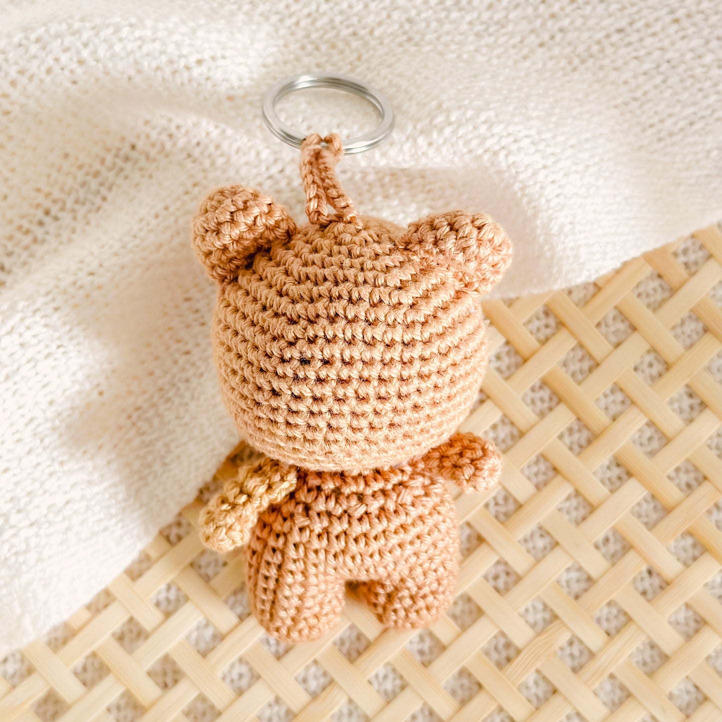 Hand-Made Crochet Bear Keychain / UKCA-CE Certified
