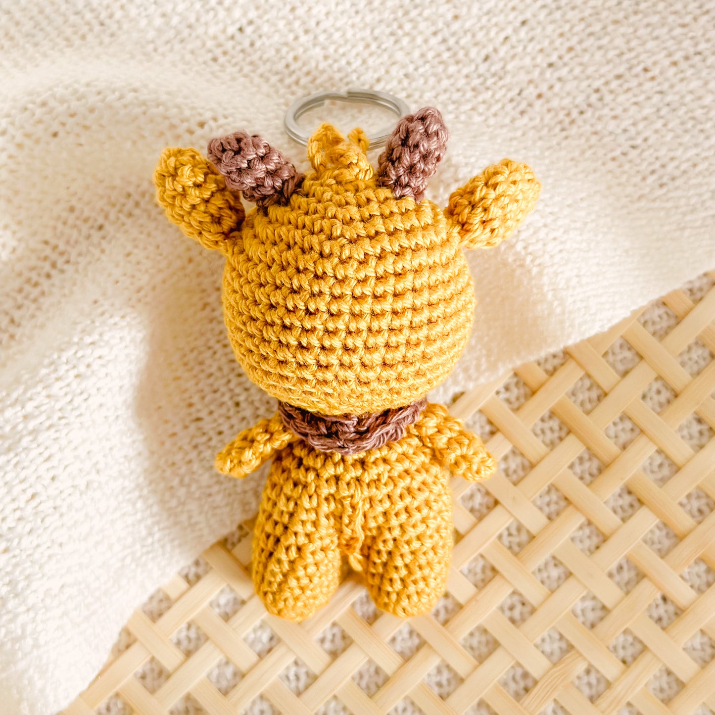 Hand-Made Crochet Giraffe Keychain / UKCA-CE Certified