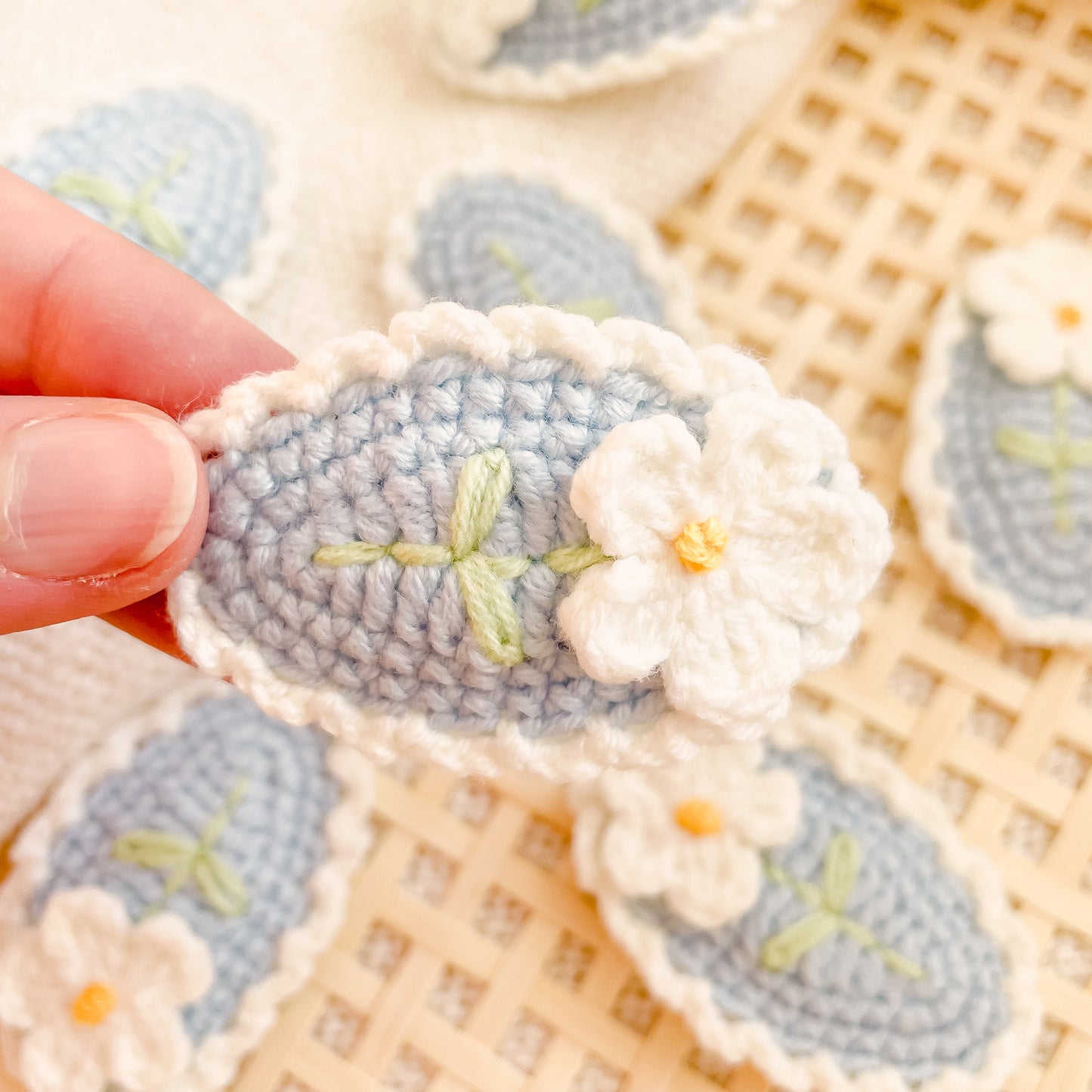 Hand-Made Crochet Hair Clip