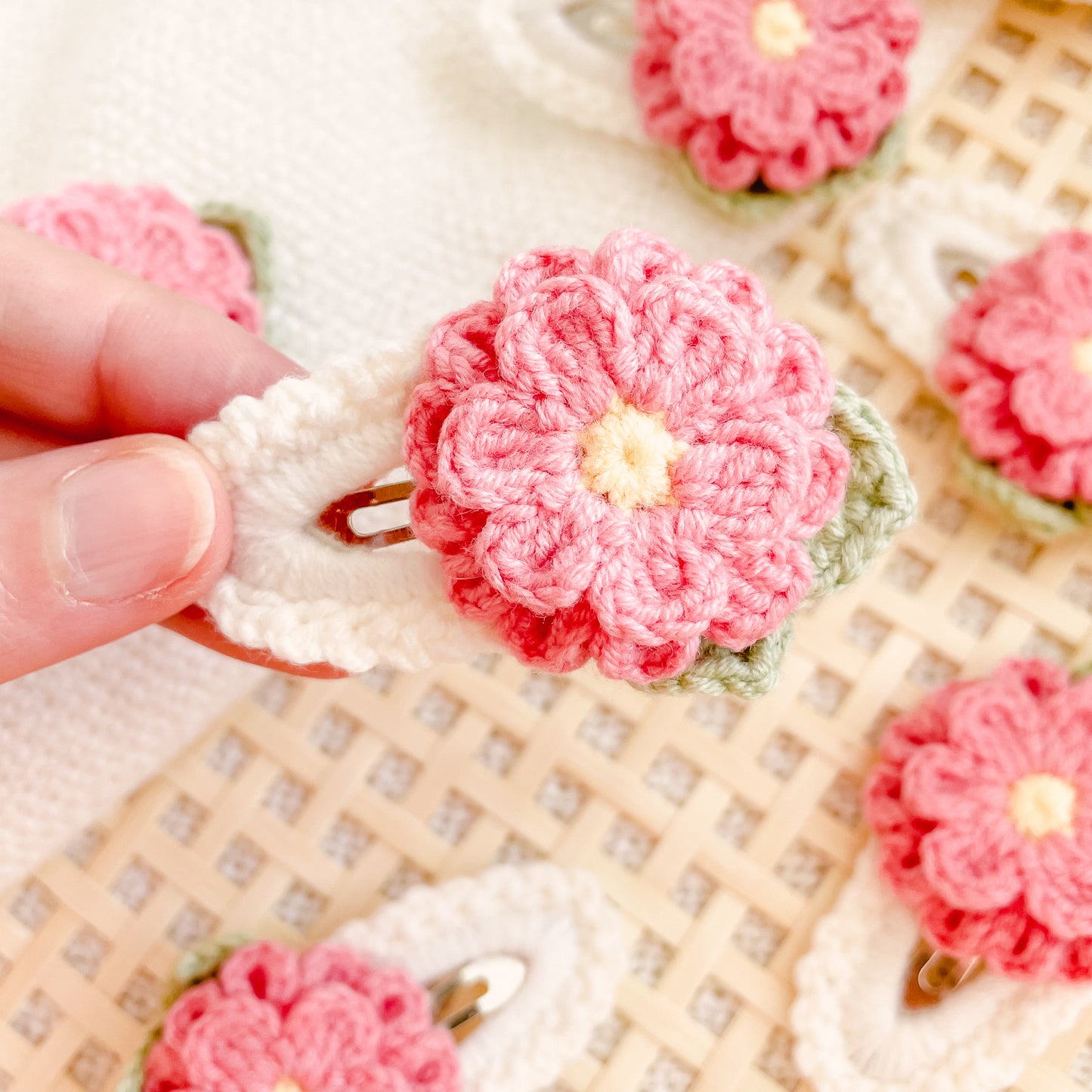 Hand-Made Crochet Hair Clip