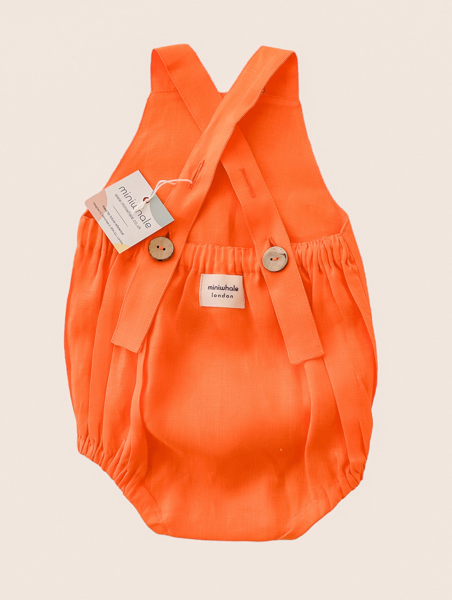Linen Jumpsuit - Orange