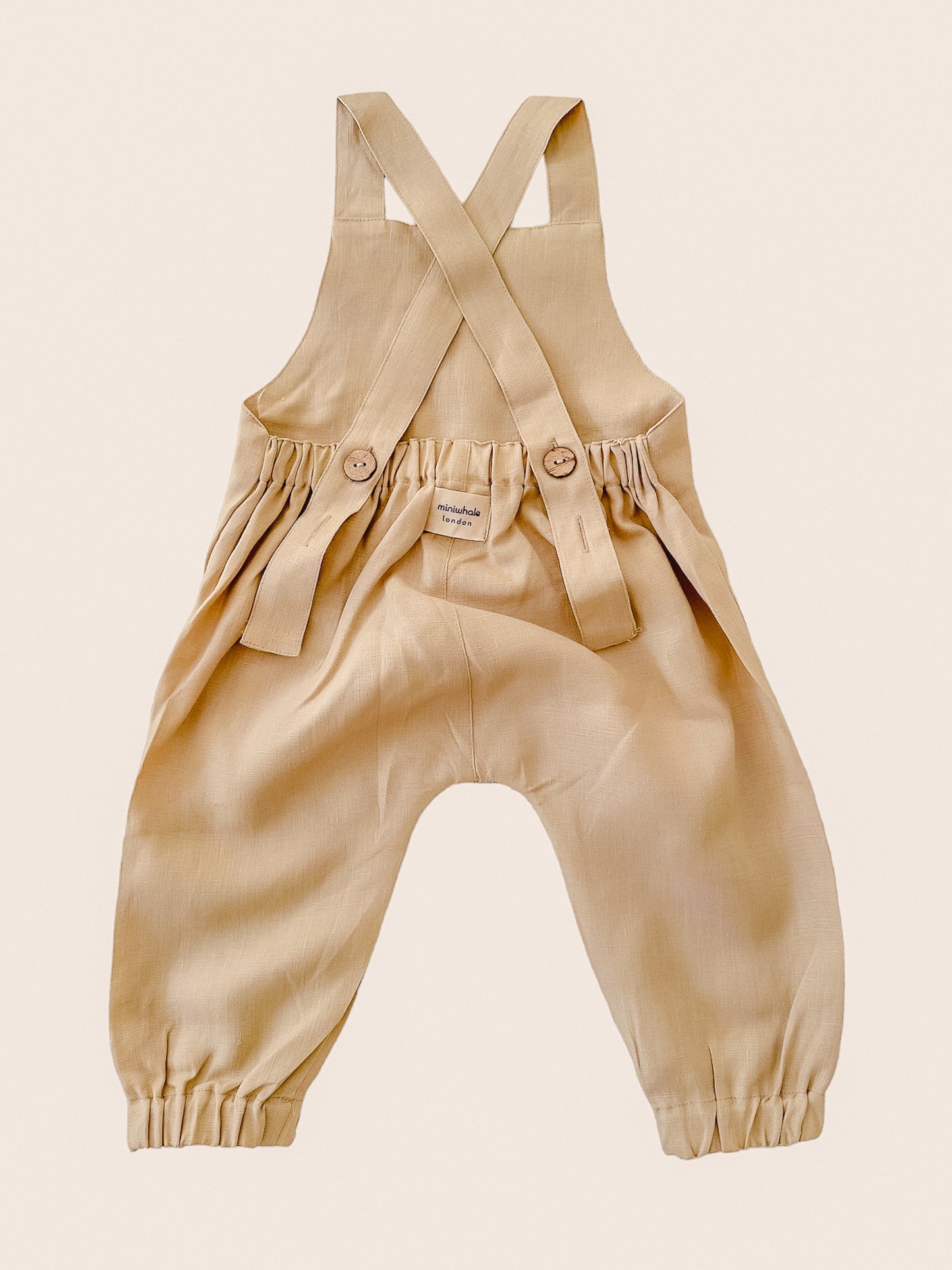Linen Romper - Beige