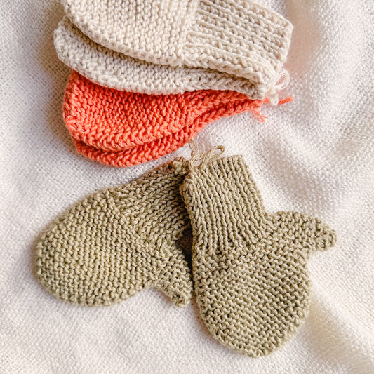 Hand Knitted Unisex Baby Gloves