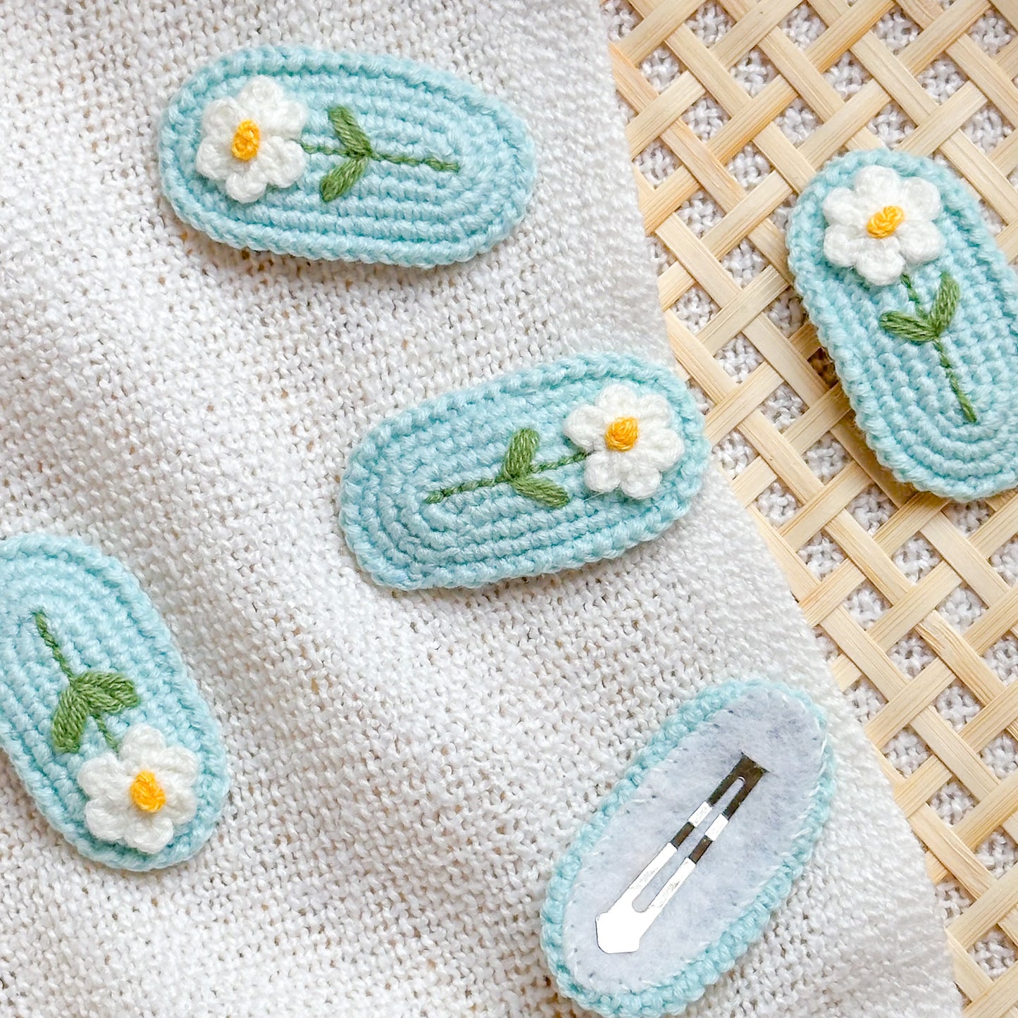 Hand-Made Crochet Hair Clip