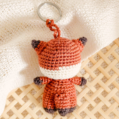 Hand-Made Crochet Fox Keychain / UKCA-CE Certified