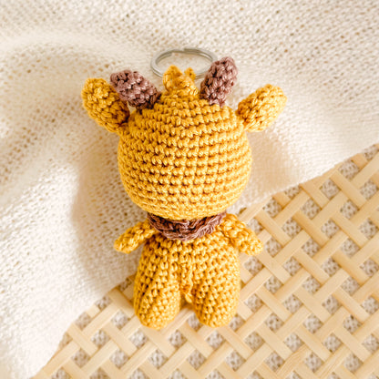 Hand-Made Crochet Giraffe Keychain / UKCA-CE Certified