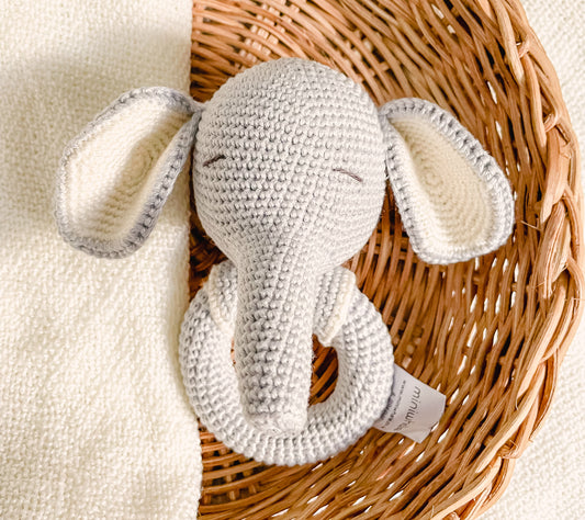 Crochet Elephant Rattle