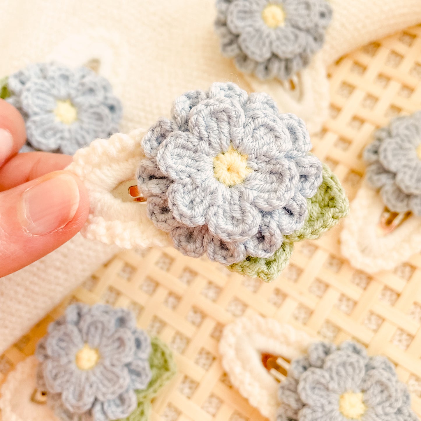 Hand-Made Crochet Hair Clip