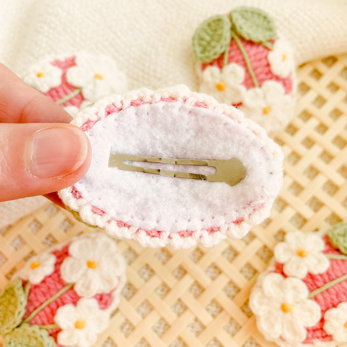Hand-Made Crochet Hair Clip