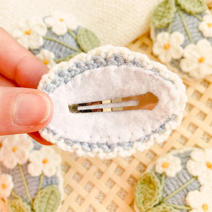 Hand-Made Crochet Hair Clip