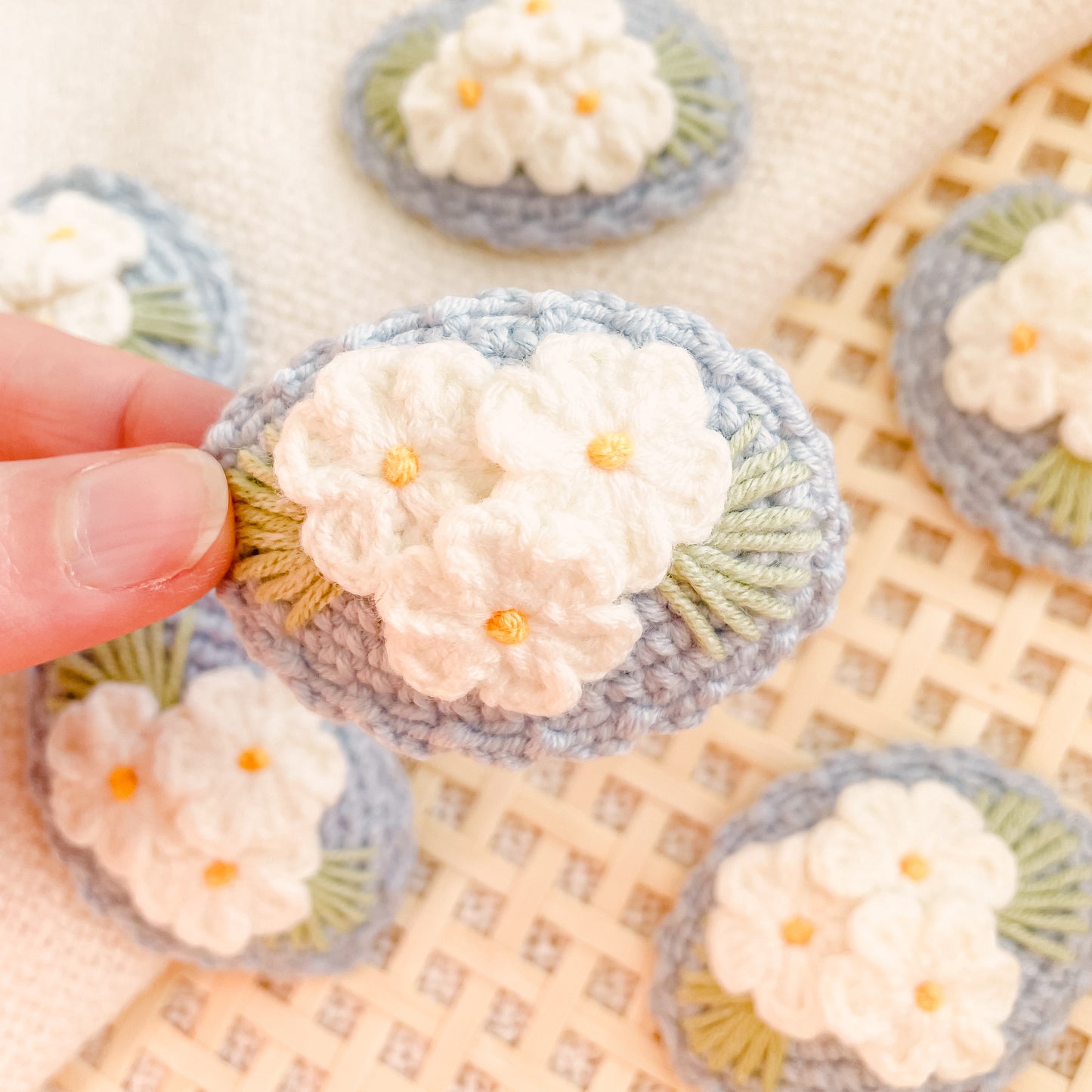 Hand-Made Crochet Hair Clip