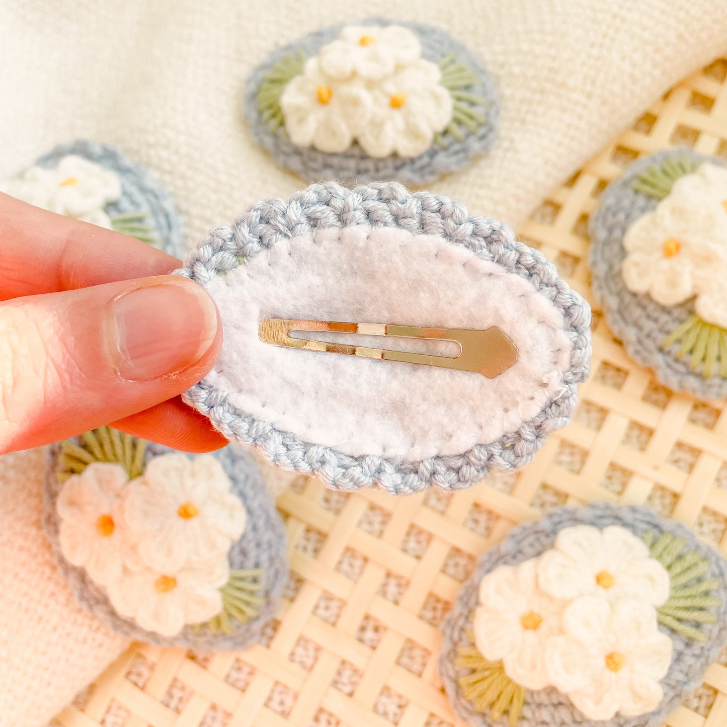 Hand-Made Crochet Hair Clip
