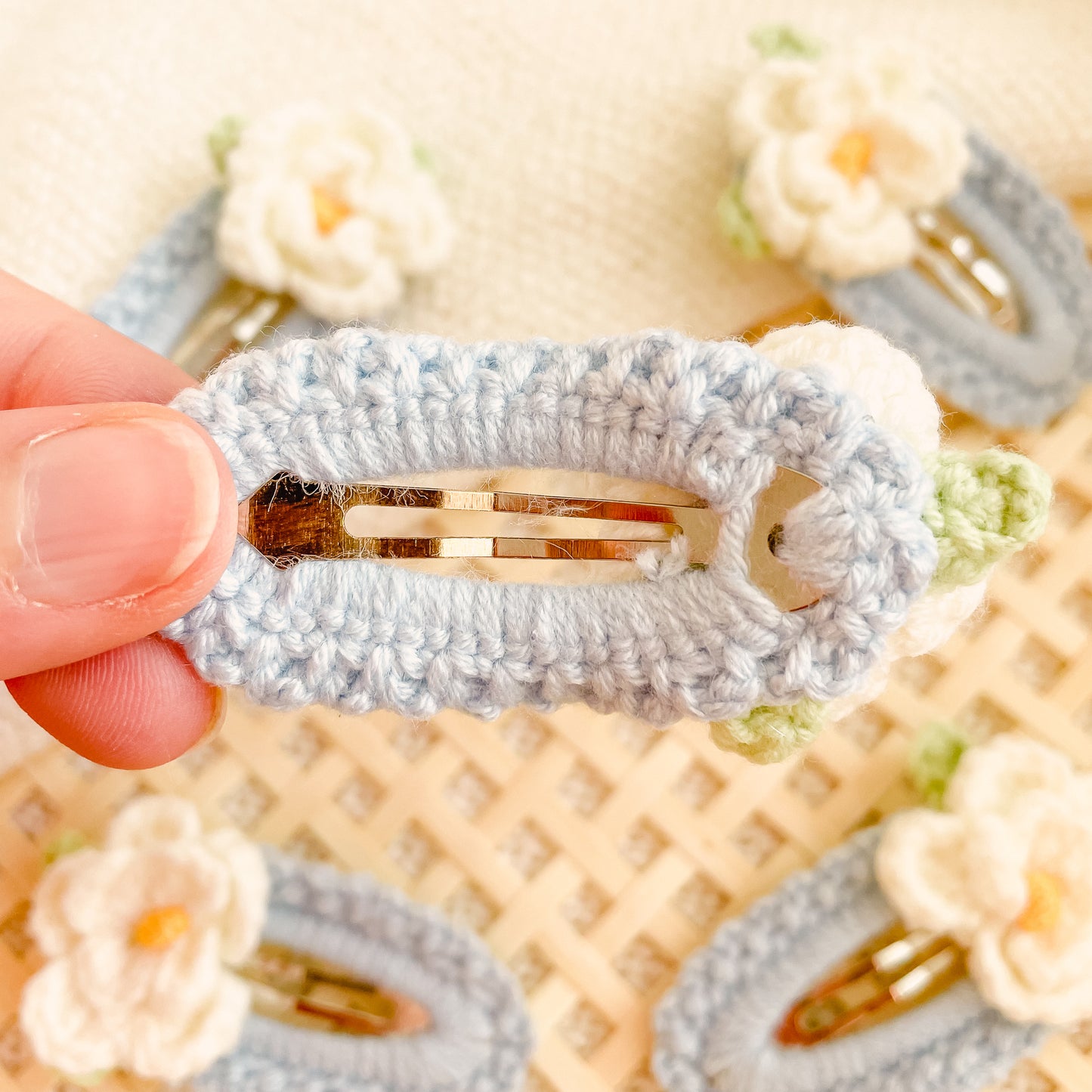 Hand-Made Crochet Hair Clip