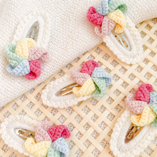 Hand-Made Crochet Hair Clip