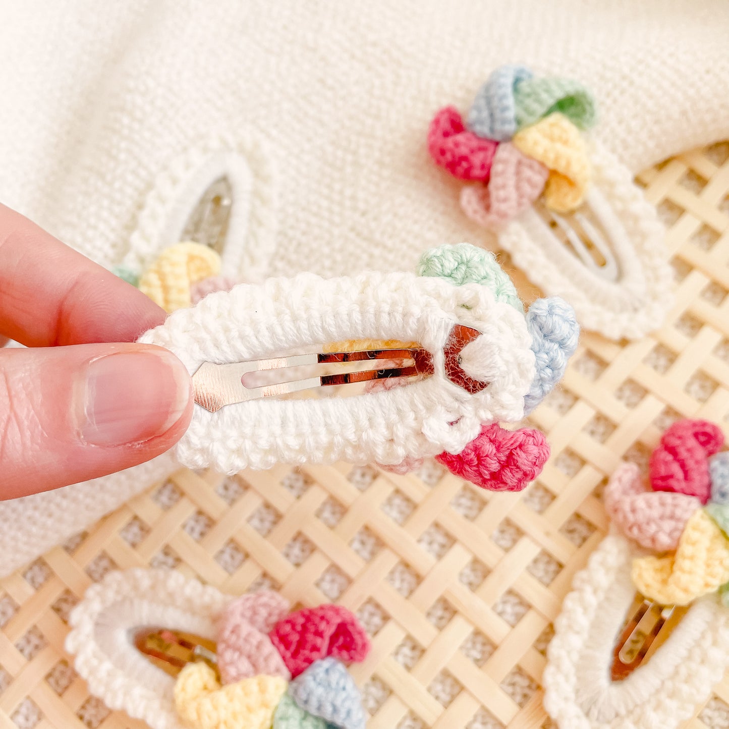 Hand-Made Crochet Hair Clip