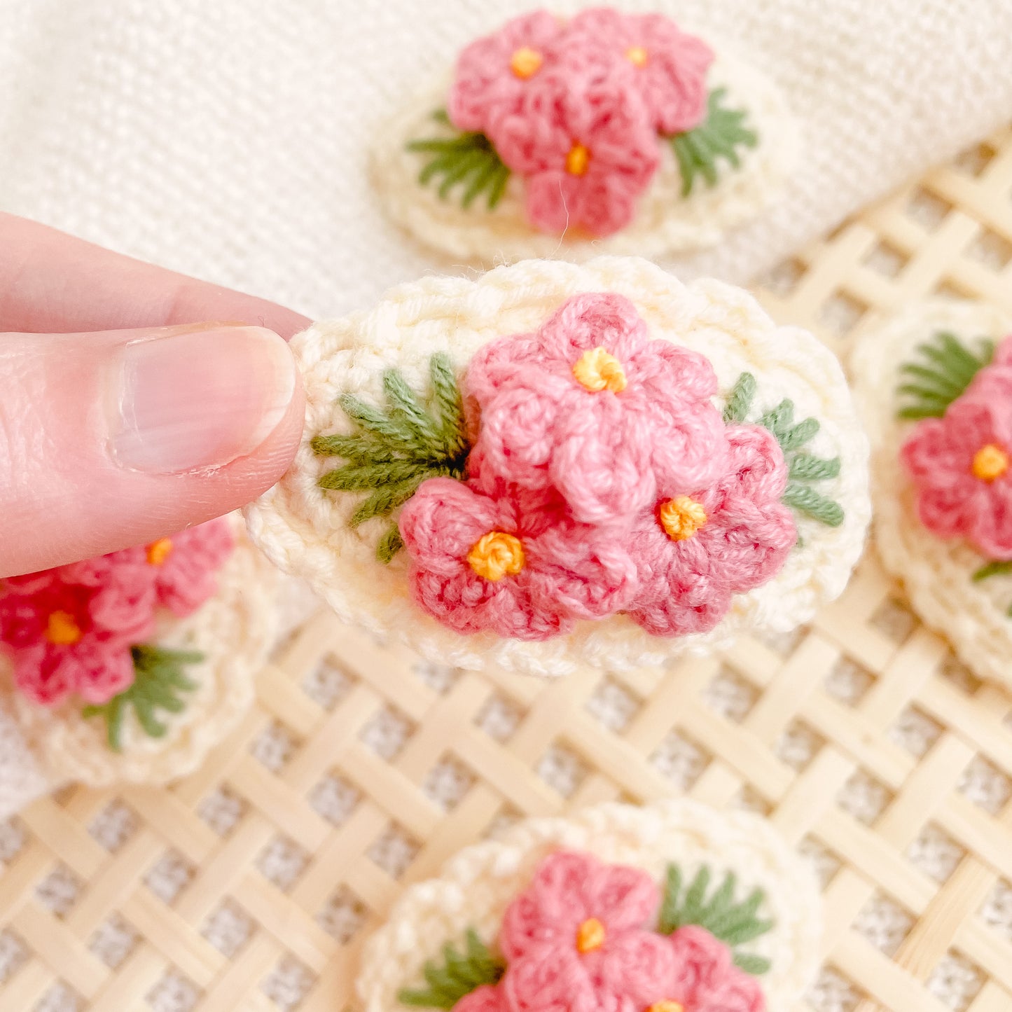 Hand-Made Crochet Hair Clip