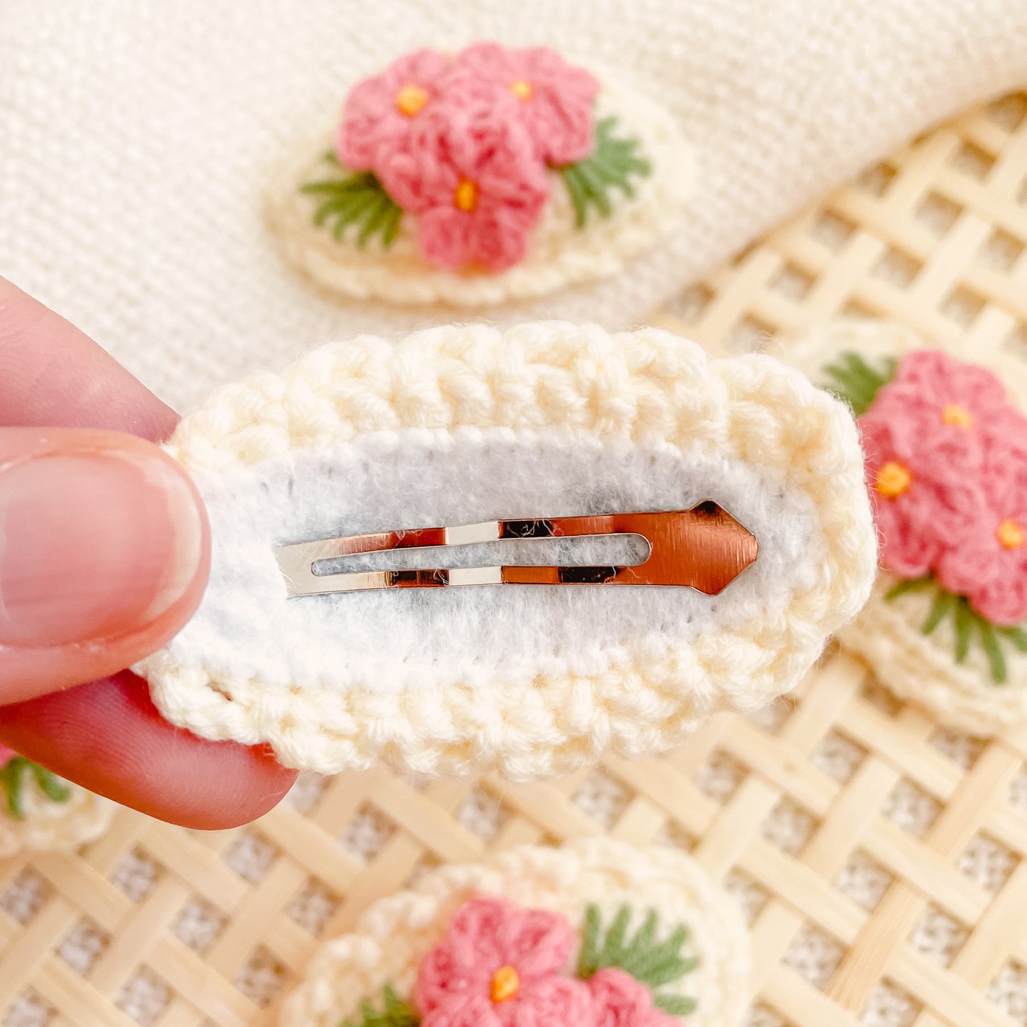 Hand-Made Crochet Hair Clip