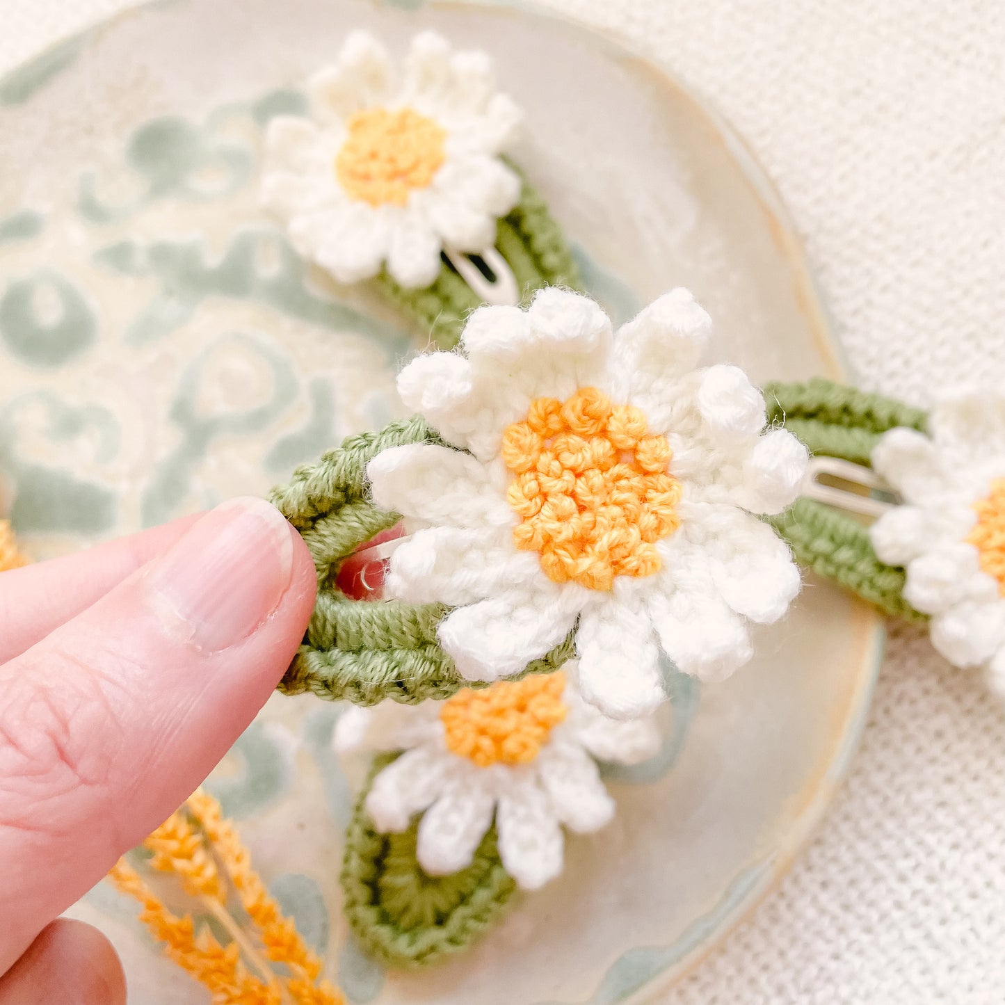Hand-Made Crochet Hair Clip