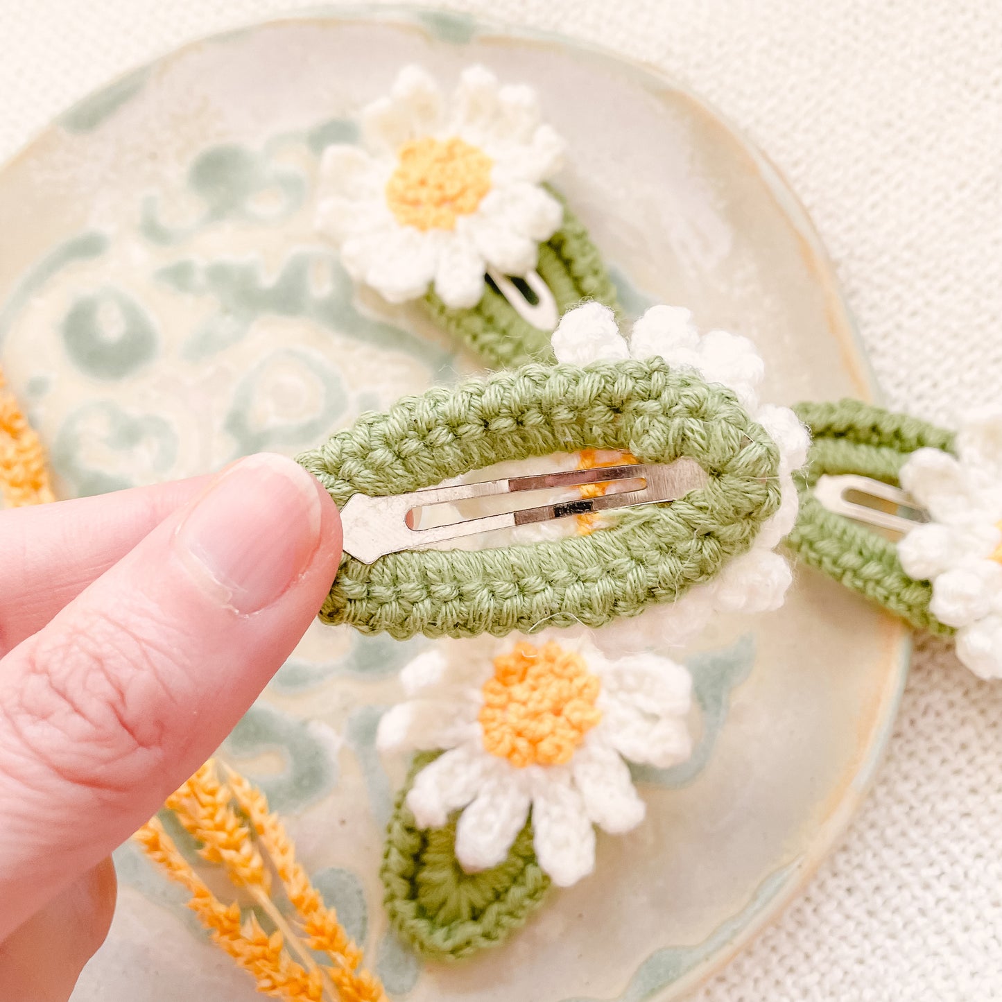 Hand-Made Crochet Hair Clip