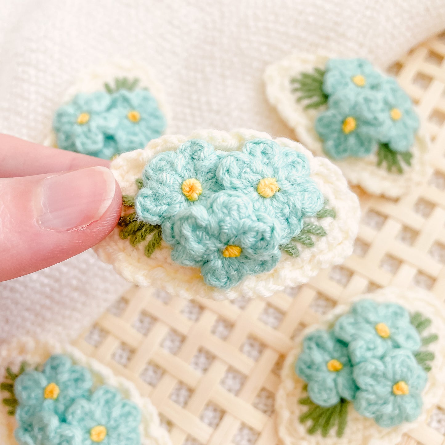 Hand-Made Crochet Hair Clip