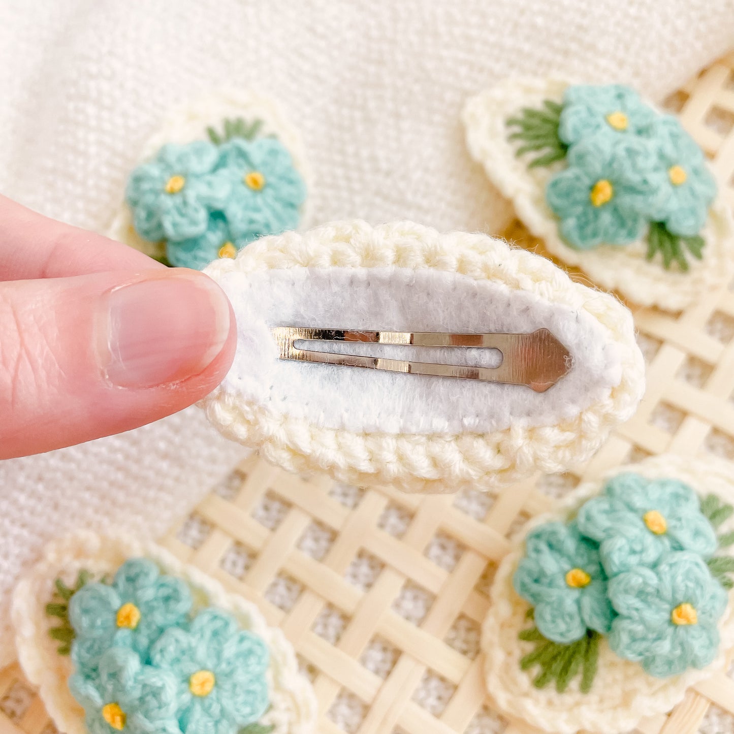 Hand-Made Crochet Hair Clip