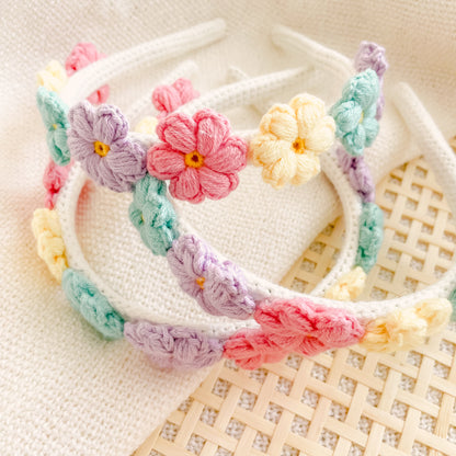 Hand-Made Crochet Colorful Headband