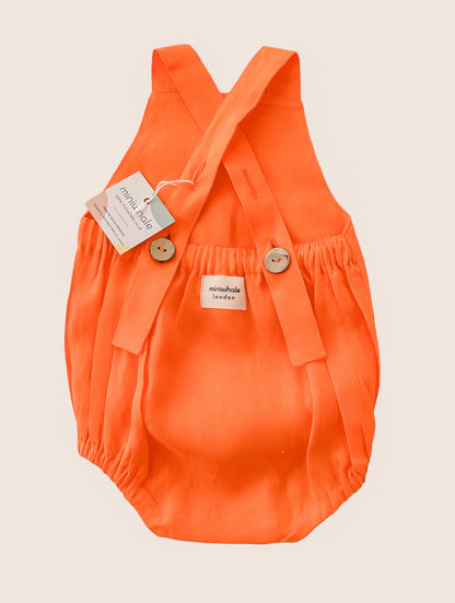 Linen Jumpsuit - Orange