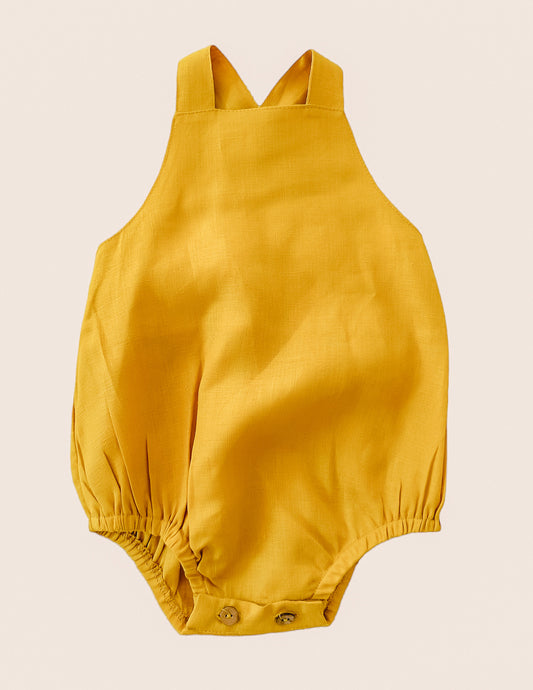 Linen Jumpsuit - Yellow